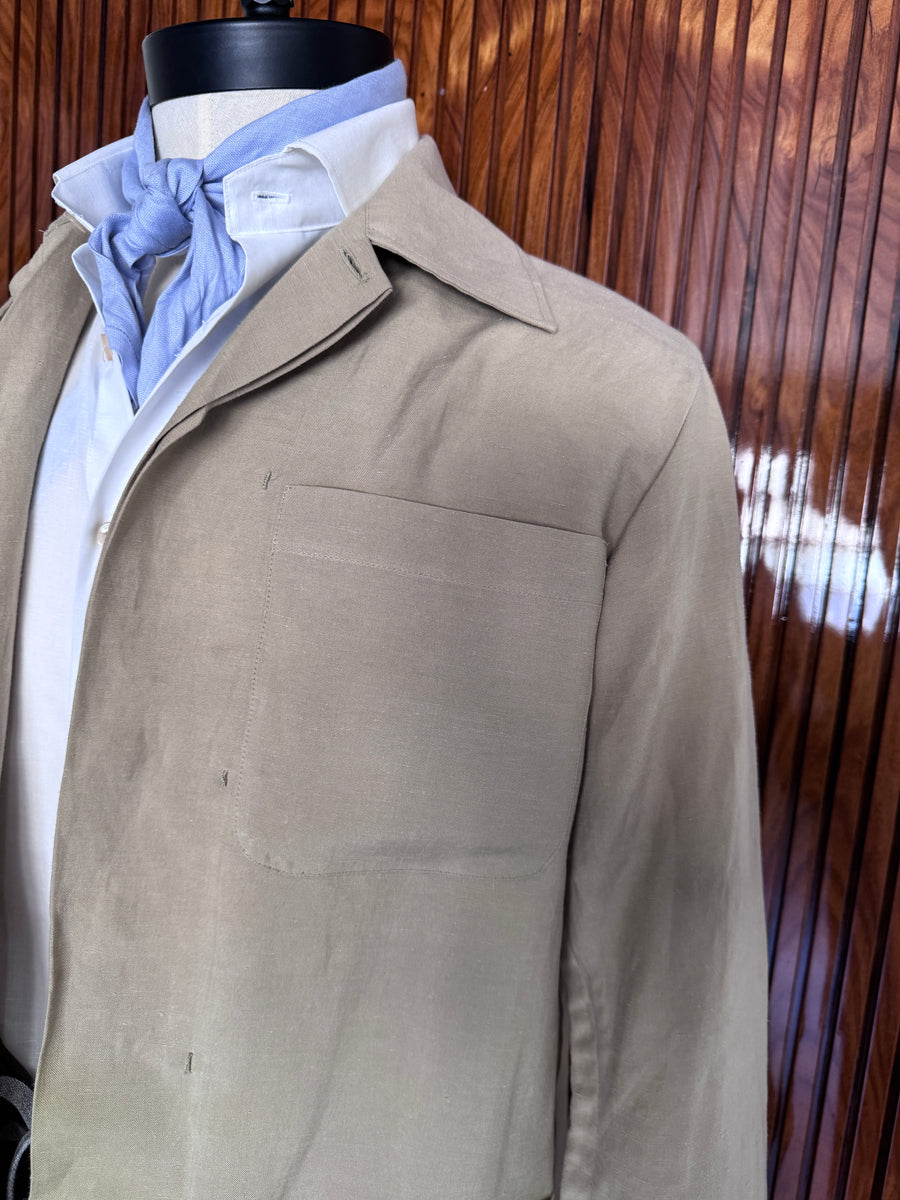 PABLO Chore Coat in “SOFTIME” 59% Linen / 41%Silk Loro Piana cloth
