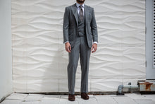Load image into Gallery viewer, ELIE Peaked Lapel 3 Pcs Flannel Suit