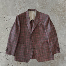 Load image into Gallery viewer, GEORGES 2 Button Notch Plaid with Fuscia Overcheck Jacket in Marling & Evans cloth
