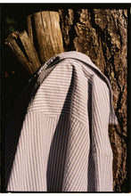 Load image into Gallery viewer, Coggins Cabana in Light Seersucker fabric by Thomas Mason