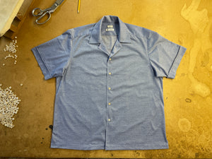 TOM Camp Shirt in Flore Pique fabric by Thomas Mason