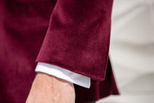 Load image into Gallery viewer, ALFIE Ruby Velvet 1 Button Shawl Dinner Jacket