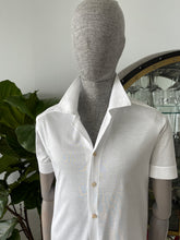 Cargar imagen en el visor de la galería, TOM Camp Shirt in Flore Pique fabric by Thomas Mason