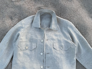 ZIGGY CPO Shirt in Pegaso Linen by Solbiati