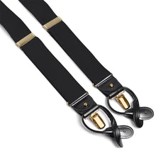 Load image into Gallery viewer, Ribbed Silk Formal Braces with Gold Hardware