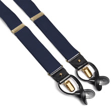 Load image into Gallery viewer, Ribbed Silk Formal Braces with Gold Hardware