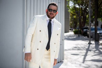 Suit in Irish Linen by Caccioppoli