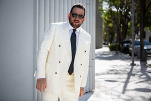 Suit in Irish Linen by Caccioppoli