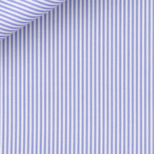 Load image into Gallery viewer, Bespoke Guayabera in Royal Twill  100/2 Bengal Stripe cloth by Thomas Mason