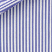 Load image into Gallery viewer, Bespoke Guayabera in Royal Twill  100/2 Bengal Stripe cloth by Thomas Mason