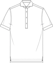 Load image into Gallery viewer, CAPRI White Popover Shirt in Flore Pique by Thomas Mason