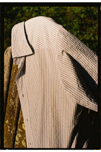 Load image into Gallery viewer, Coggins Cabana in Light Seersucker fabric by Thomas Mason