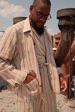 Load image into Gallery viewer, CEDRIC Pinstriped Trainer Trouser**