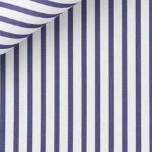 Cargar imagen en el visor de la galería, Bespoke Shirt in Royal Twill 100/2 Awning Stripe cloth by Thomas Mason