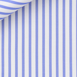 Bespoke Shirt in Royal Twill 100/2 Awning Stripe cloth by Thomas Mason