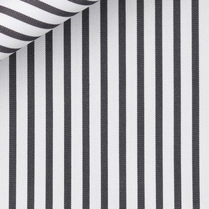 Bespoke Shirt in Royal Twill 100/2 Awning Stripe cloth by Thomas Mason