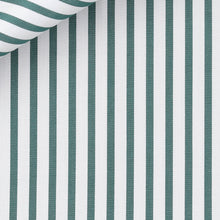 Cargar imagen en el visor de la galería, Bespoke Shirt in Royal Twill 100/2 Awning Stripe cloth by Thomas Mason