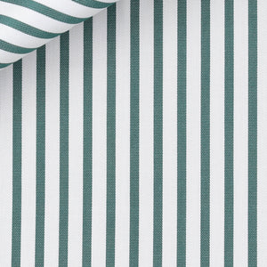 Bespoke Shirt in Royal Twill 100/2 Awning Stripe cloth by Thomas Mason