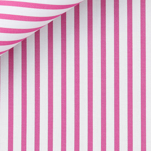 Bespoke Shirt in Royal Twill 100/2 Awning Stripe cloth by Thomas Mason