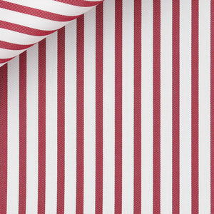 Bespoke Shirt in Royal Twill 100/2 Awning Stripe cloth by Thomas Mason