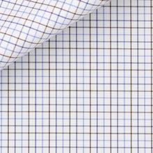 Cargar imagen en el visor de la galería, Bespoke Shirt in Royal Twill  100/2 Tattersall cloth by Thomas Mason