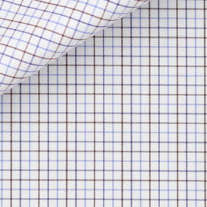 Bespoke Shirt in Royal Twill  100/2 Tattersall cloth by Thomas Mason