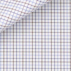 Bespoke Shirt in Royal Twill  100/2 Tattersall cloth by Thomas Mason