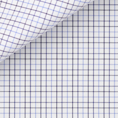 Bespoke Shirt in Royal Twill  100/2 Tattersall cloth by Thomas Mason