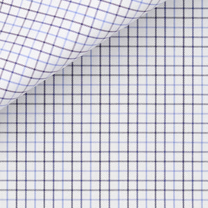 Bespoke Shirt in Royal Twill  100/2 Tattersall cloth by Thomas Mason