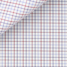 Cargar imagen en el visor de la galería, Bespoke Shirt in Royal Twill  100/2 Tattersall cloth by Thomas Mason