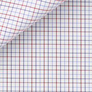 Bespoke Shirt in Royal Twill  100/2 Tattersall cloth by Thomas Mason