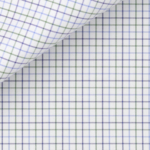 Bespoke Shirt in Royal Twill  100/2 Tattersall cloth by Thomas Mason
