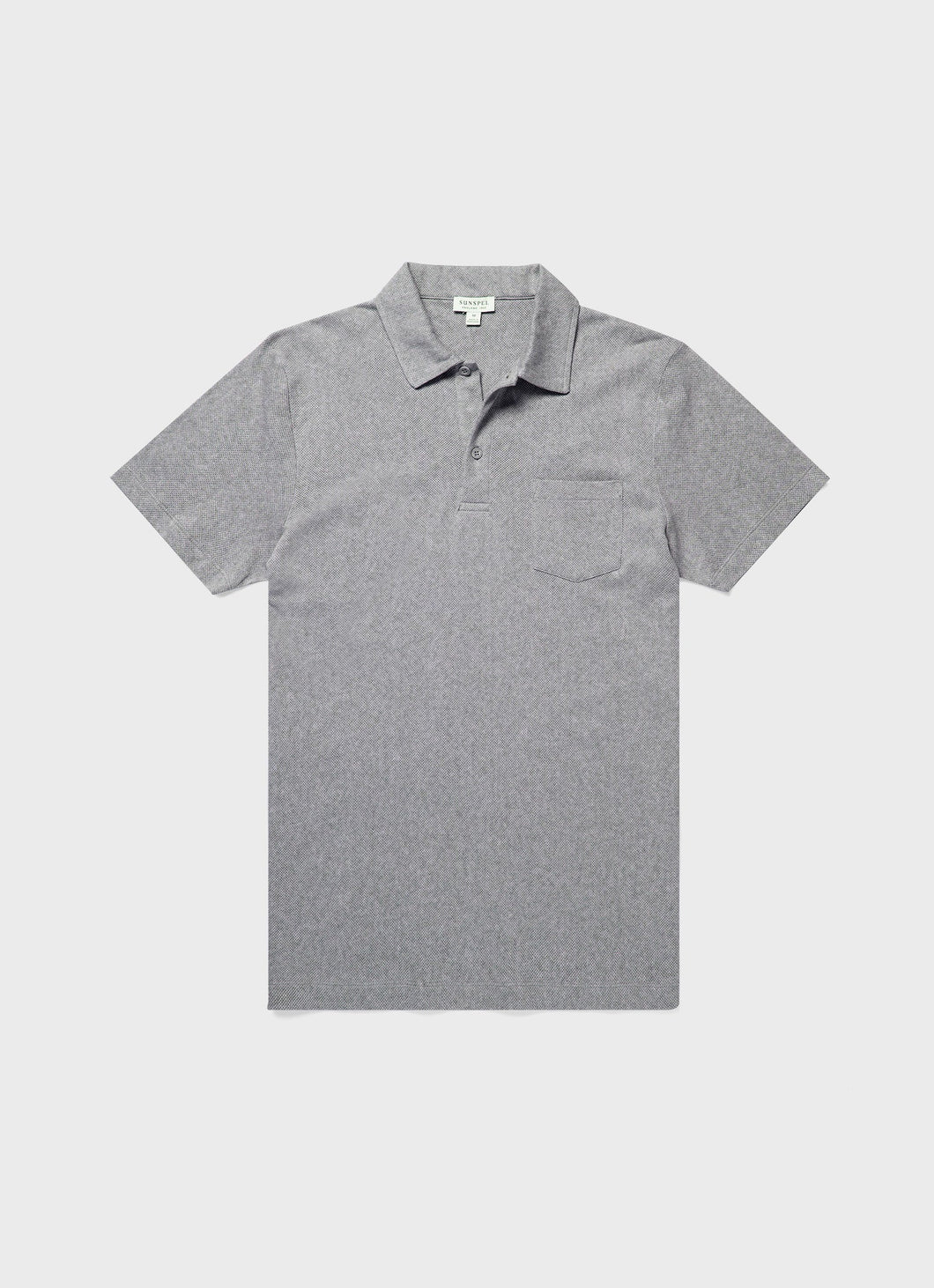 Riviera Polo Shirt in Grey Melange