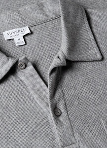 Riviera Polo Shirt in Grey Melange