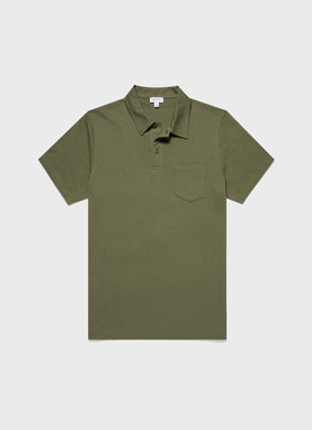 Riviera Polo Shirt in Moss Green