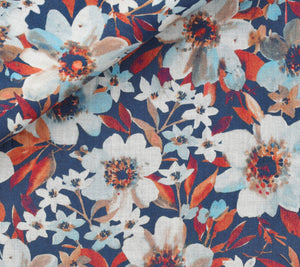 SS25 Seasonal Bespoke Guayabera in Mussola Print by Albini