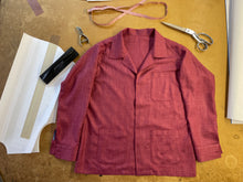 Cargar imagen en el visor de la galería, PABLO Overshirt in Summertime 49% Wool 30% Silk 21% Linen Loro Piana cloth