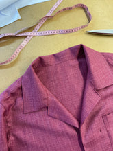 Cargar imagen en el visor de la galería, PABLO Overshirt in Summertime 49% Wool 30% Silk 21% Linen Loro Piana cloth