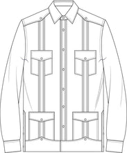 Load image into Gallery viewer, SIG Guayabera Chambray Japan