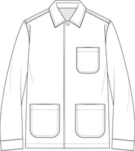 Cargar imagen en el visor de la galería, PABLO Overshirt in Summertime 49% Wool 30% Silk 21% Linen Loro Piana cloth
