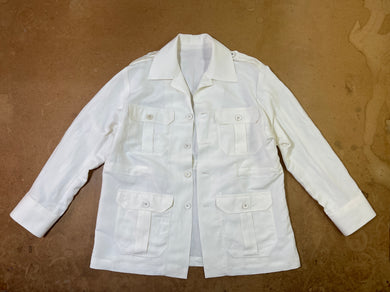 TEDDY Overshirt in Linen & Silk cloth by Loro Piana