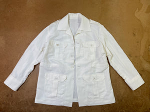 TEDDY Overshirt in Linen & Silk cloth by Loro Piana