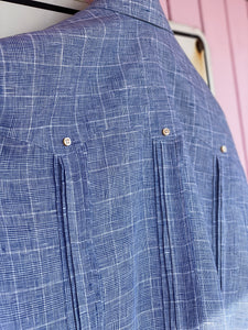 ADAM Guayabera in Prince of Wales Linen