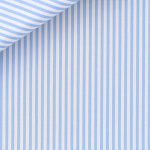 Portland Candy Stripe 120/2 fabric by Thomas Mason Bespoke **