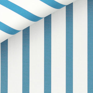 Downing Cotton Stripe fabric by Thomas Mason
