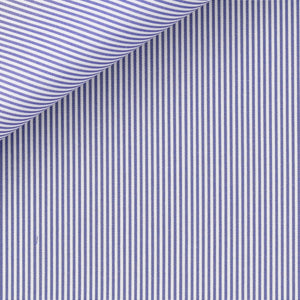 Silver Bengal Stripe (II) 100/2 fabric by Thomas Mason Bespoke*
