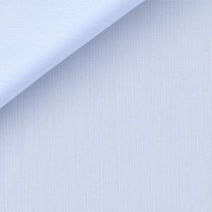 Bespoke Shirt in Silver Hairline Stripe 100/2 fabric by Thomas Mason Bespoke