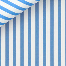 Load image into Gallery viewer, Silver Awning Stripe (I) 100/2 fabric by Thomas Mason Bespoke*