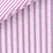 Cargar imagen en el visor de la galería, Portland Pinstripe Stripe 120/2 fabric by Thomas Mason Bespoke