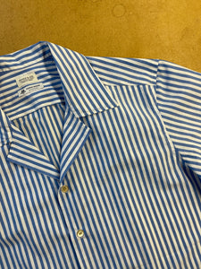 Chambray Stripe fabric by Thomas Mason